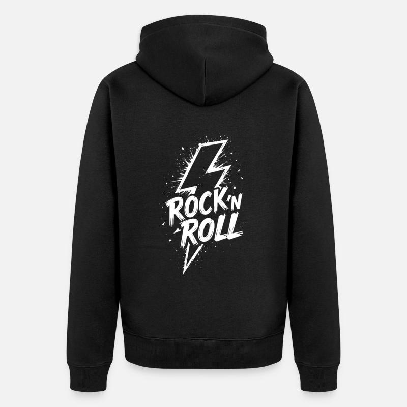 Rock 'n' Roll Blitz - Veste à capuche bio Premium Unisexe - noir