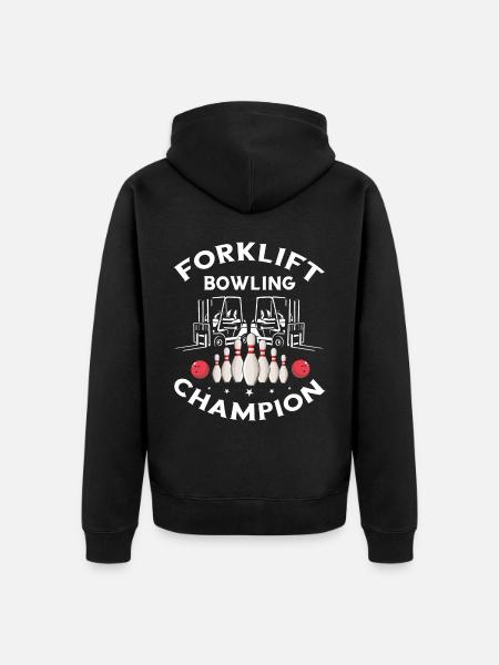 Gabelstaplerbediener und Gabelstaplerfahrer - Unisex Premium Bio Zip Hoodie - Schwarz