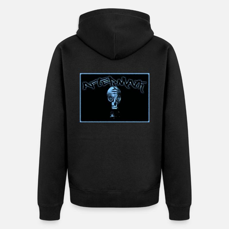 Aftermath Maske - Unisex Premium Bio Zip Hoodie - Schwarz