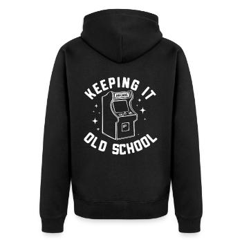 Arcade Arcade Slot Machine Gamer Gaming - Veste à capuche bio Premium Unisexe - noir - Dos - Nico (187cm)