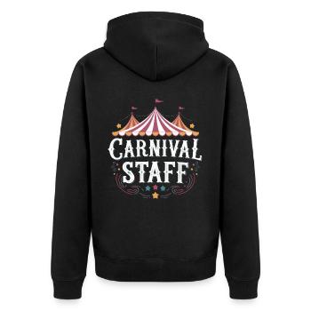 Cirque Carnaval Carnaval - Veste à capuche bio Premium Unisexe - noir - Dos - Nico (187cm)