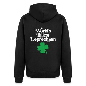 Le plus grand lutin du monde - Veste à capuche bio Premium Unisexe - noir - Dos - Nico (187cm)