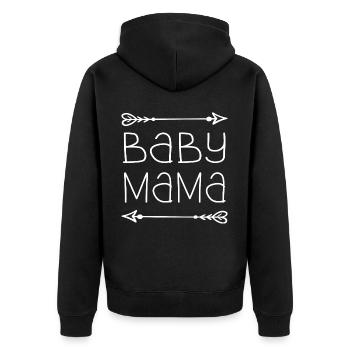 Baby mama - Veste à capuche bio Premium Unisexe - noir - Dos - Nico (187cm)