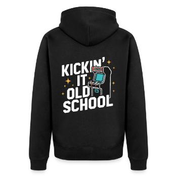 Arcade Arcade Slot Machine Gamer Gaming - Veste à capuche bio Premium Unisexe - noir - Dos - Nico (187cm)