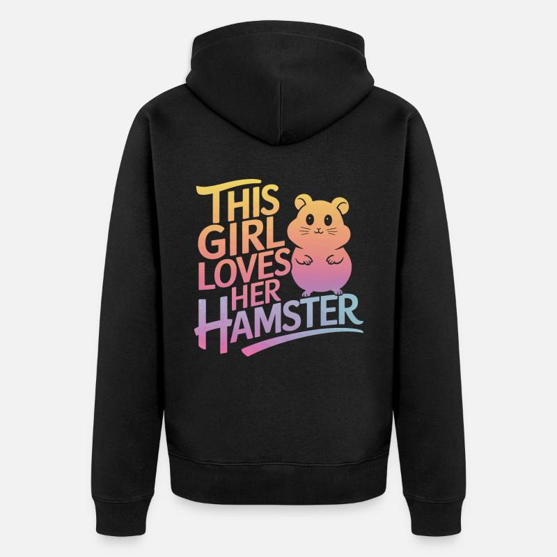 Hamster - Veste à capuche bio Premium Unisexe - noir