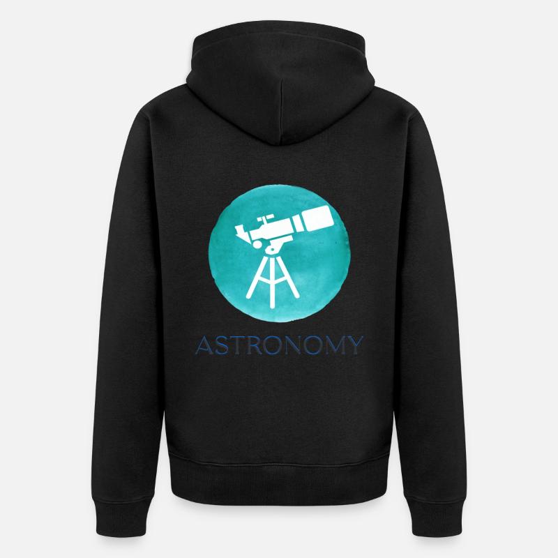 Astronomie - Veste à capuche bio Premium Unisexe - noir