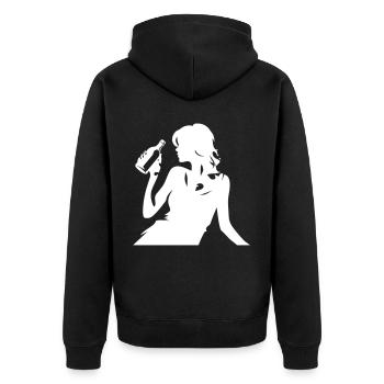 Party Woman Hen Party - Unisex Premium Organic Zip Hoodie - black - Back - Nico (187cm)