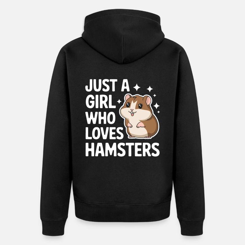 Hamster - Veste à capuche bio Premium Unisexe - noir