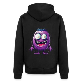 Halloween Monster Zombie Effrayant Costume d’horreur - Veste à capuche bio Premium Unisexe - noir - Dos - Nico (187cm)
