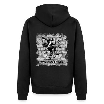 Nage libre - Veste à capuche bio Premium Unisexe - noir - Dos - Nico (187cm)