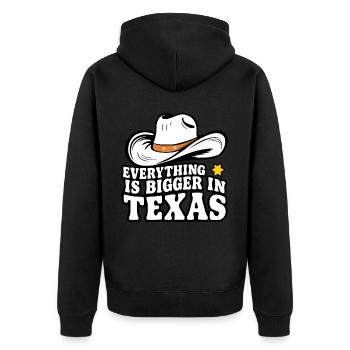 État du Texas Texans Texas - Veste à capuche bio Premium Unisexe - noir - Dos - Nico (187cm)