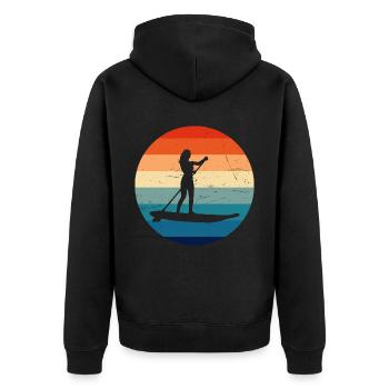 Standup Paddleboard Stand up Paddle Board - Veste à capuche bio Premium Unisexe - noir - Dos - Nico (187cm)