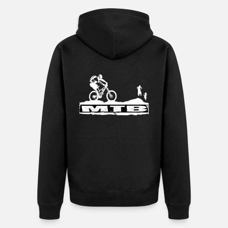 Vélo VTT - Veste à capuche bio Premium Unisexe - noir
