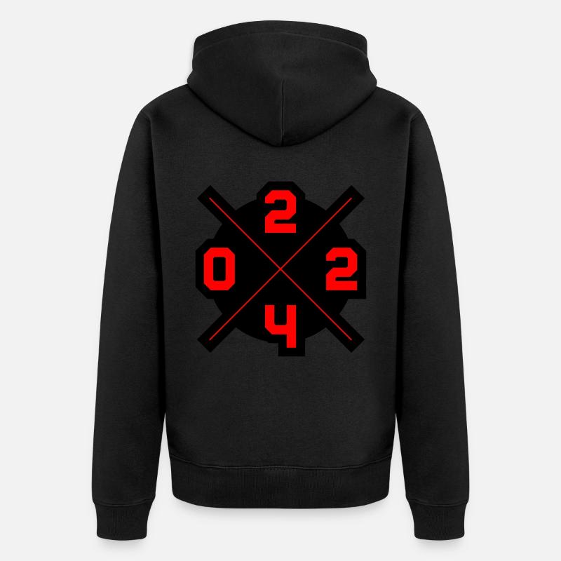 Ligne de l’année 2024 - Veste à capuche bio Premium Unisexe - noir