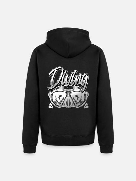 Plongée sous-marine - Veste à capuche bio Premium Unisexe - noir