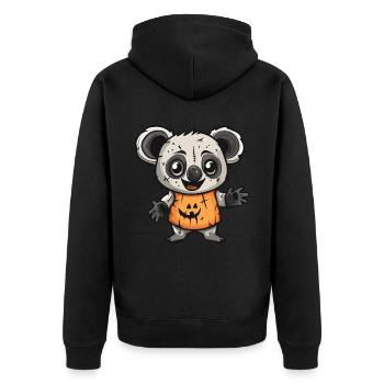 Koala Halloween Zombie - Veste à capuche bio Premium Unisexe - noir - Dos - Nico (187cm)