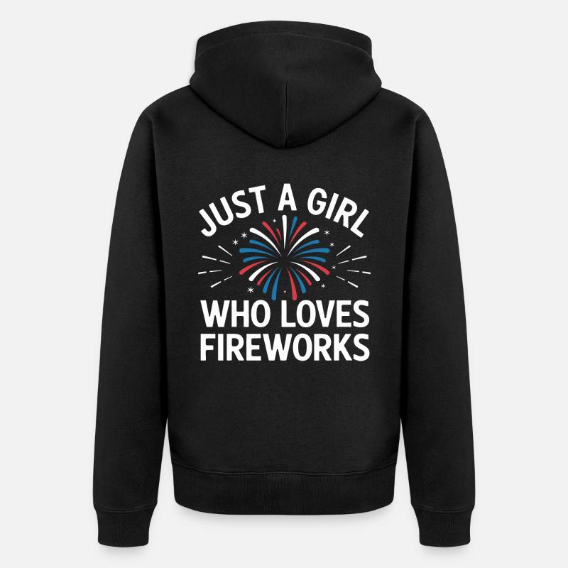 Pyrotechnie Feux d’artifice Pyrotechnie - Veste à capuche bio Premium Unisexe - noir