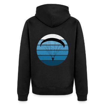 Parapente Parapente Parapente Parapente - Veste à capuche bio Premium Unisexe - noir - Dos - Nico (187cm)