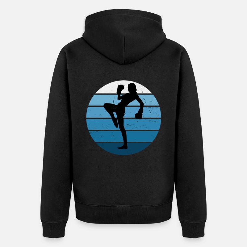 Boxe Kickboxing Kickboxing Hommes - Veste à capuche bio Premium Unisexe - noir