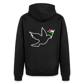 Free palestine - Veste à capuche bio Premium Unisexe - noir - Dos - Nico (187cm)
