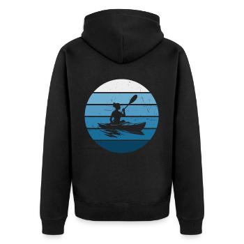 Canoë Kayak Femme Kayak Kayak Homme - Veste à capuche bio Premium Unisexe - noir - Dos - Nico (187cm)