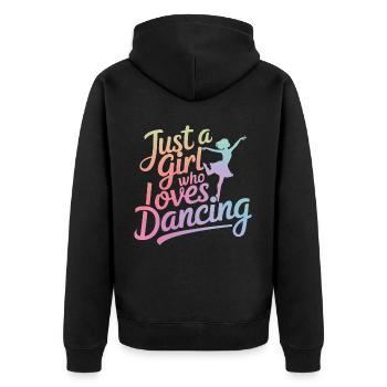 Dansant Danseurs Dansant - Veste à capuche bio Premium Unisexe - noir - Dos - Nico (187cm)