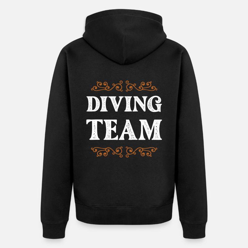 Équipage de plongée - Veste à capuche bio Premium Unisexe - noir