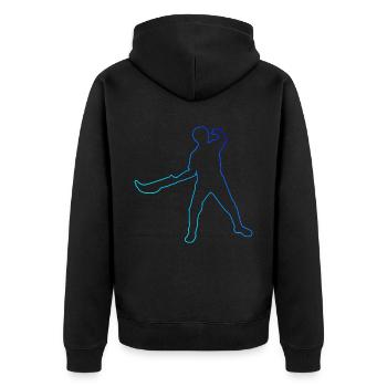 Pelota vasca Jai Alai Pelota Femmes Hommes Basque P - Veste à capuche bio Premium Unisexe - noir - Dos - Nico (187cm)