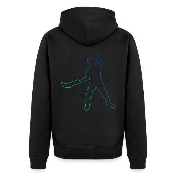Jai Alai Pelota vasca Pelote Basque Homme - Veste à capuche bio Premium Unisexe - noir - Dos - Nico (187cm)