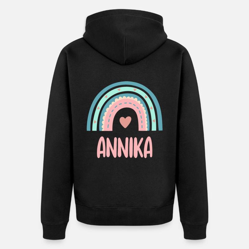 Annika Nom Rainbow Baby - Veste à capuche bio Premium Unisexe - noir