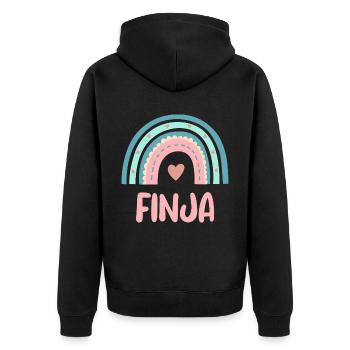 Finja Nom Rainbow Baby - Veste à capuche bio Premium Unisexe - noir - Dos - Nico (187cm)