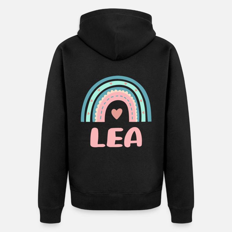 Lea Nom Rainbow Baby - Veste à capuche bio Premium Unisexe - noir