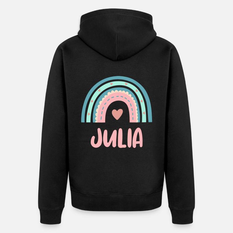 Julia Nom Rainbow Baby - Veste à capuche bio Premium Unisexe - noir