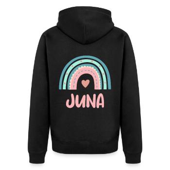 Juna Nom Rainbow Baby - Veste à capuche bio Premium Unisexe - noir - Dos - Nico (187cm)