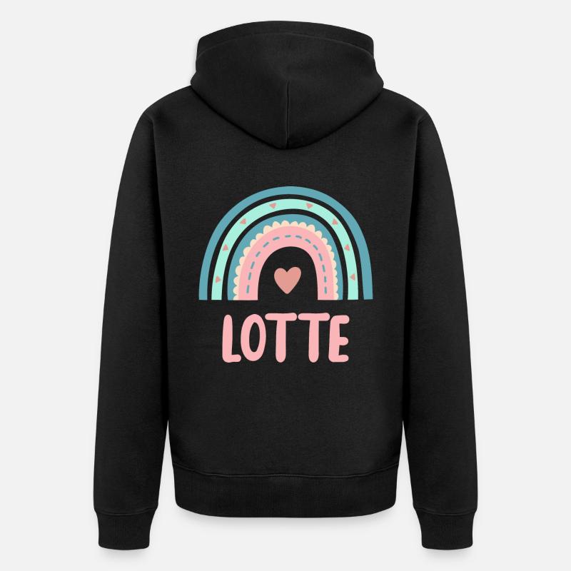 Lotte Nom Rainbow Baby - Veste à capuche bio Premium Unisexe - noir