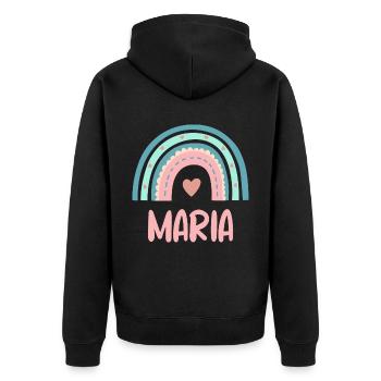 Maria Nom Rainbow Baby - Veste à capuche bio Premium Unisexe - noir - Dos - Nico (187cm)