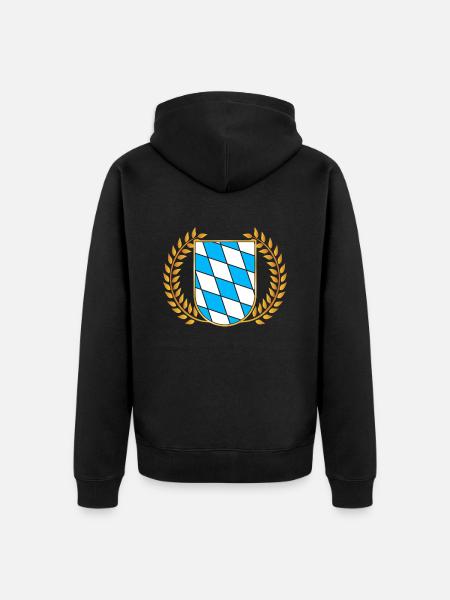 Free State of Bavaria Bavarian - Unisex Premium Organic Zip Hoodie - black