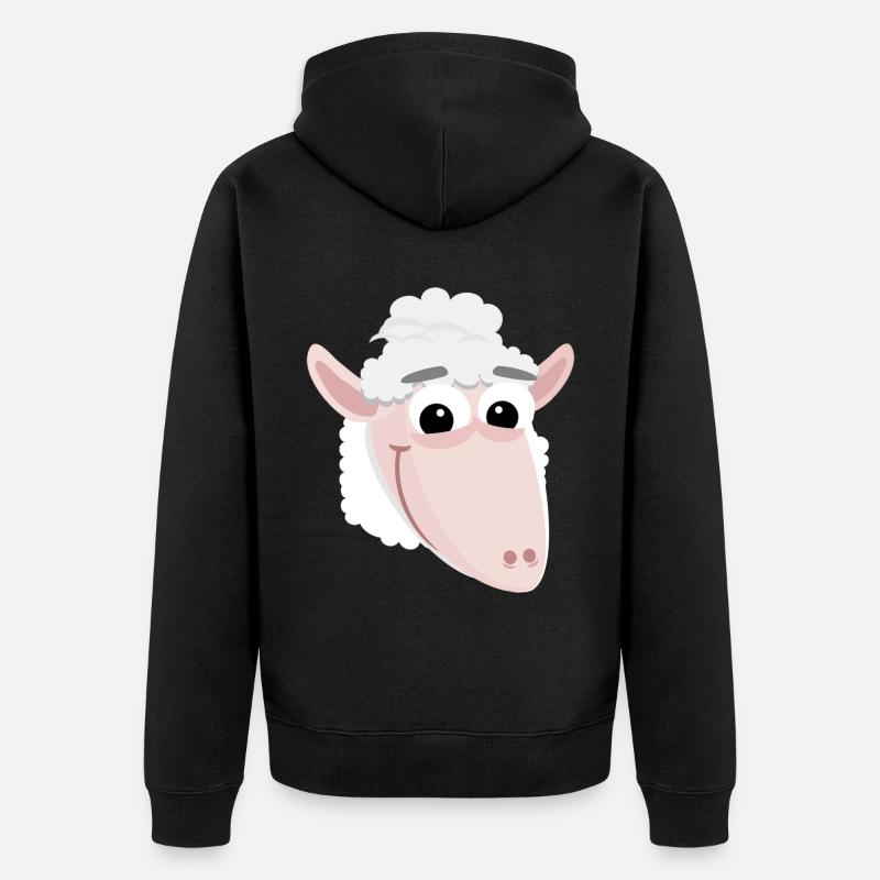 Drôle de mouton - Veste à capuche bio Premium Unisexe - noir
