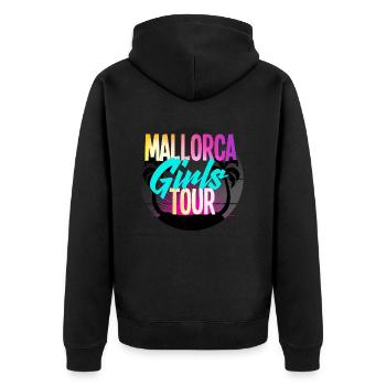 Mallorca Filles - Veste à capuche bio Premium Unisexe - noir - Dos - Nico (187cm)