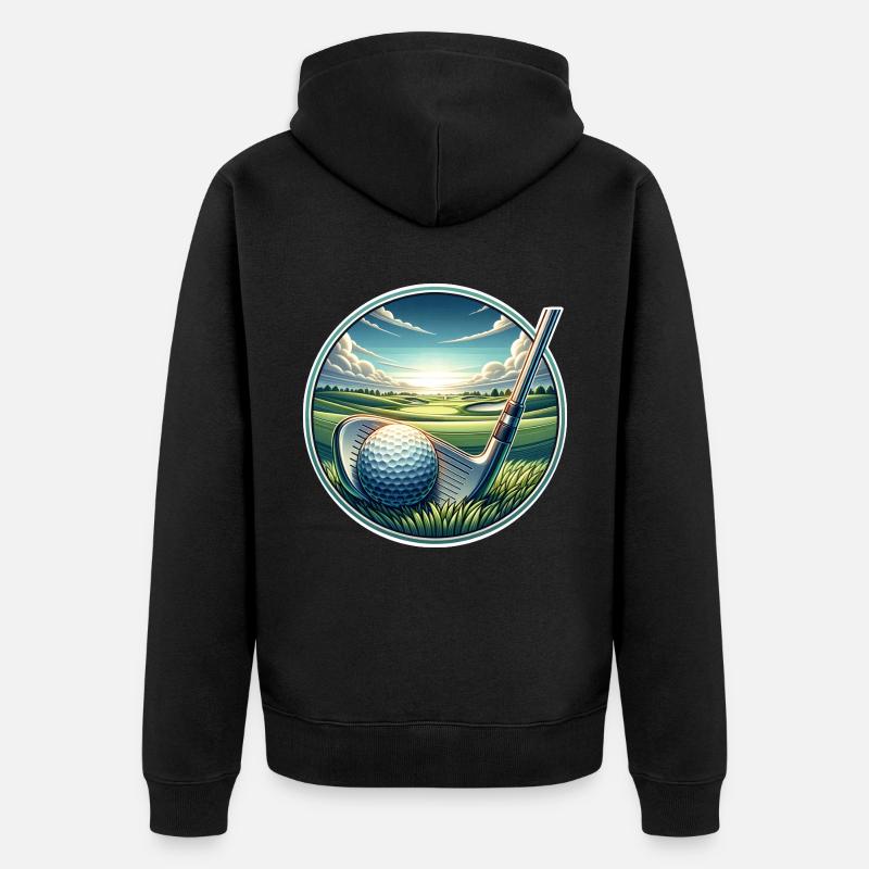 Golfe - Veste à capuche bio Premium Unisexe - noir