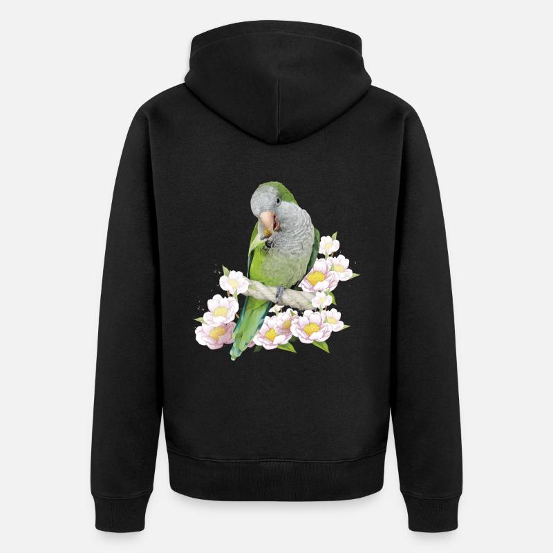 Perruche d’Argentine - Veste à capuche bio Premium Unisexe - noir