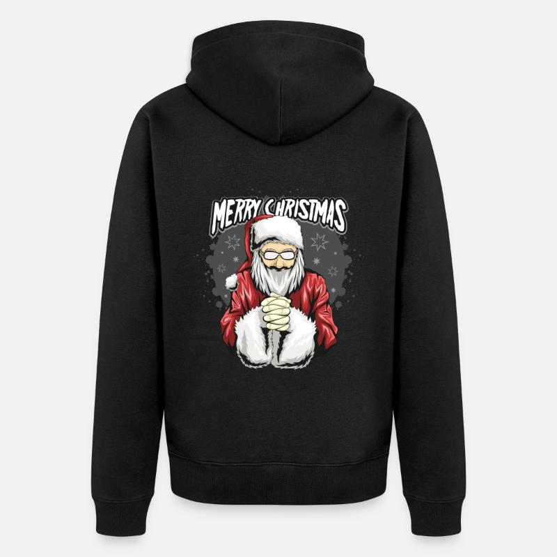 Cadeaux de Noël Noël - Veste à capuche bio Premium Unisexe - noir