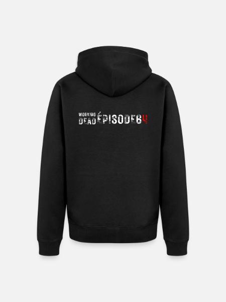 Pension reform Demonstration - Unisex Premium Organic Zip Hoodie - black