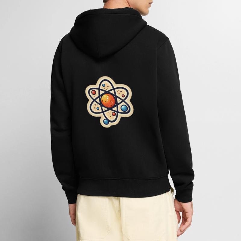 Atom Physics Nerd Atomic Model Veste à capuche bio Premium Unisexe