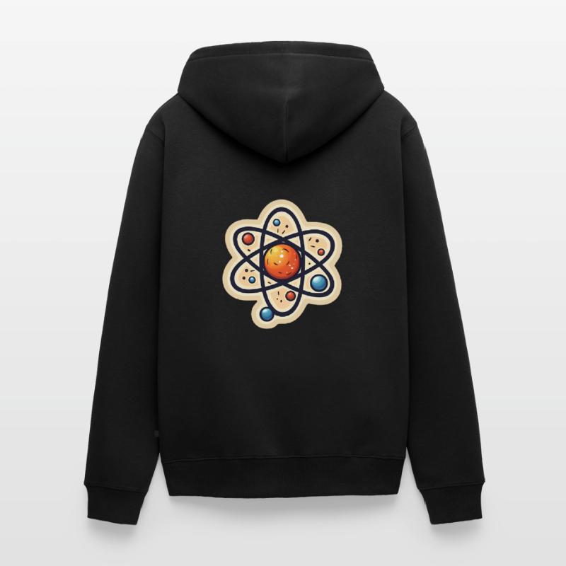 Atom Physics Nerd Atomic Model Veste à capuche bio Premium Unisexe