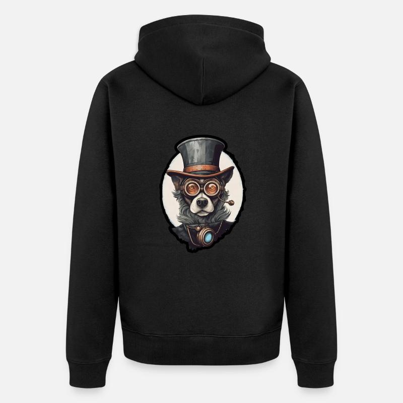 Labrador hat chic - Veste à capuche bio Premium Unisexe - noir