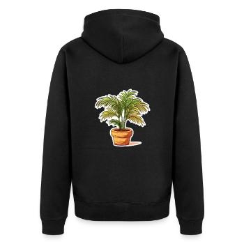 Planter - Veste à capuche bio Premium Unisexe - noir - Dos - Nico (187cm)