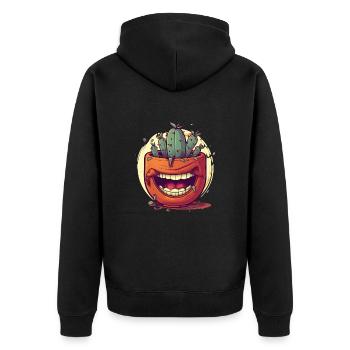Planter - Veste à capuche bio Premium Unisexe - noir - Dos - Nico (187cm)