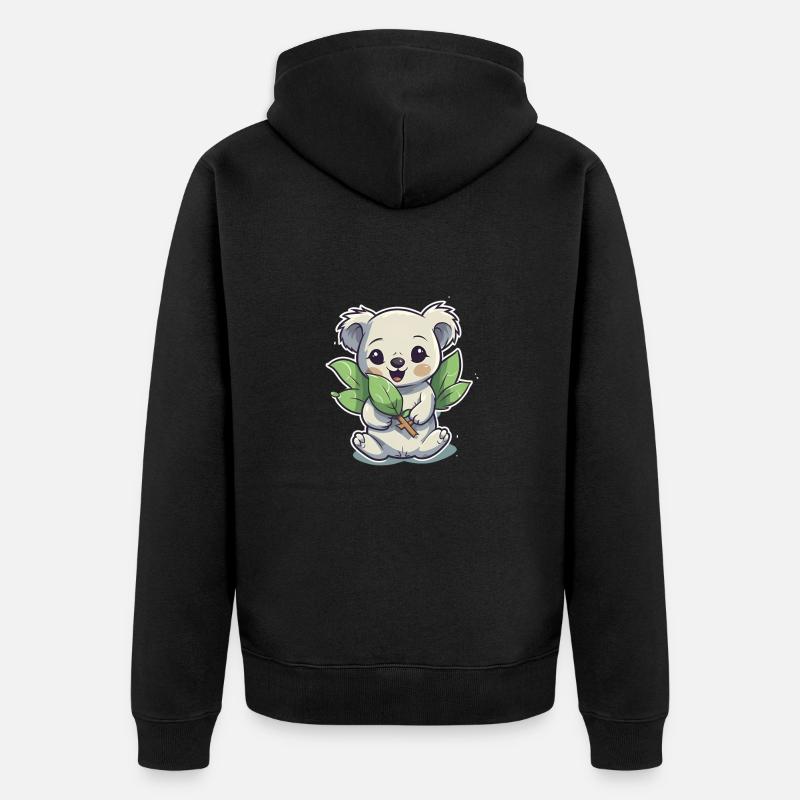 Koala - Veste à capuche bio Premium Unisexe - noir