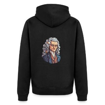 Newton - Veste à capuche bio Premium Unisexe - noir - Dos - Nico (187cm)